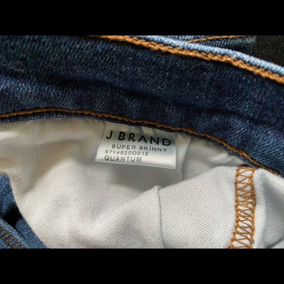 J brand super skinny jeans destroyed denim 28 - Picture 7 of 9